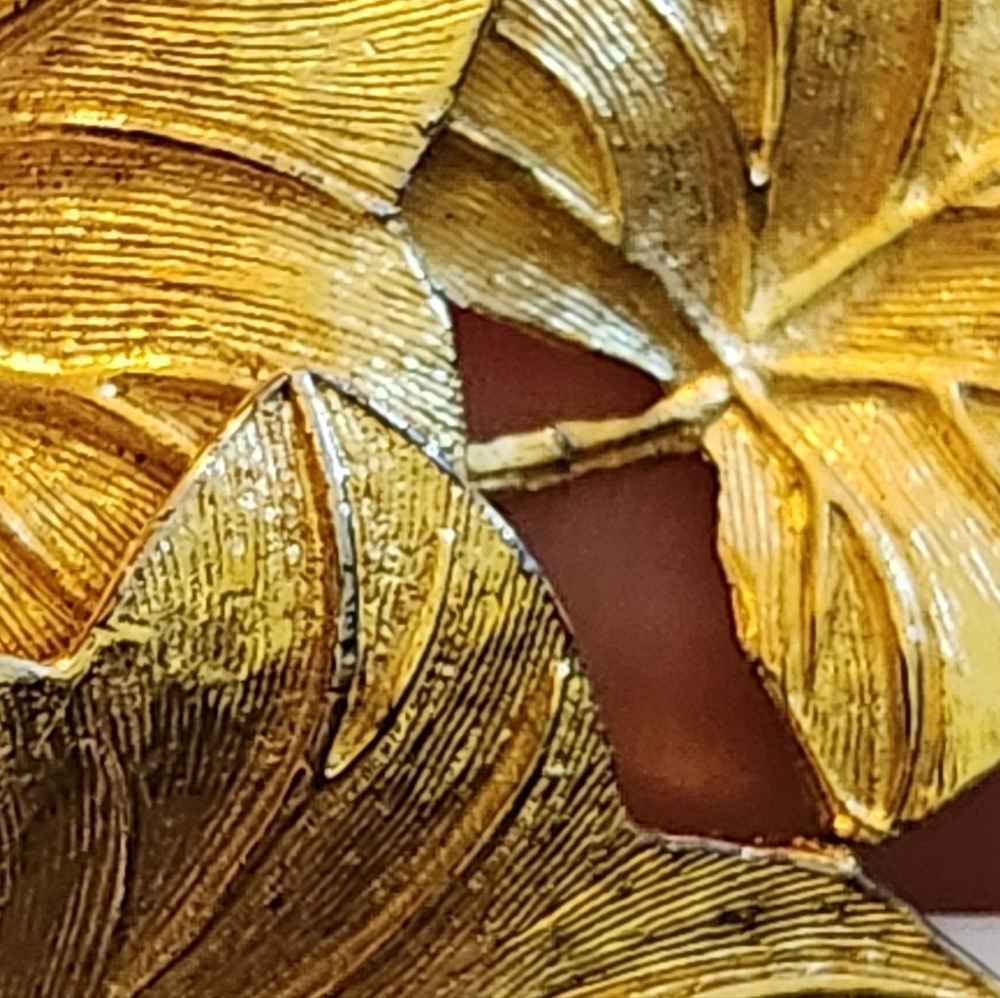 Christian Dior Vintage Gold Leaf Brooch Grosse - Picture 14 of 15
